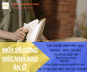 Giúp việc nhà bao ăn ở